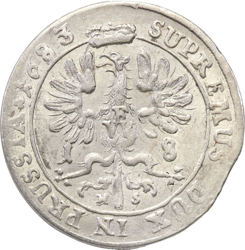 Niemcy, Brandenburgia-Prusy. Fryderyk Wilhelm. Ort 1683 H-S, Królewiec